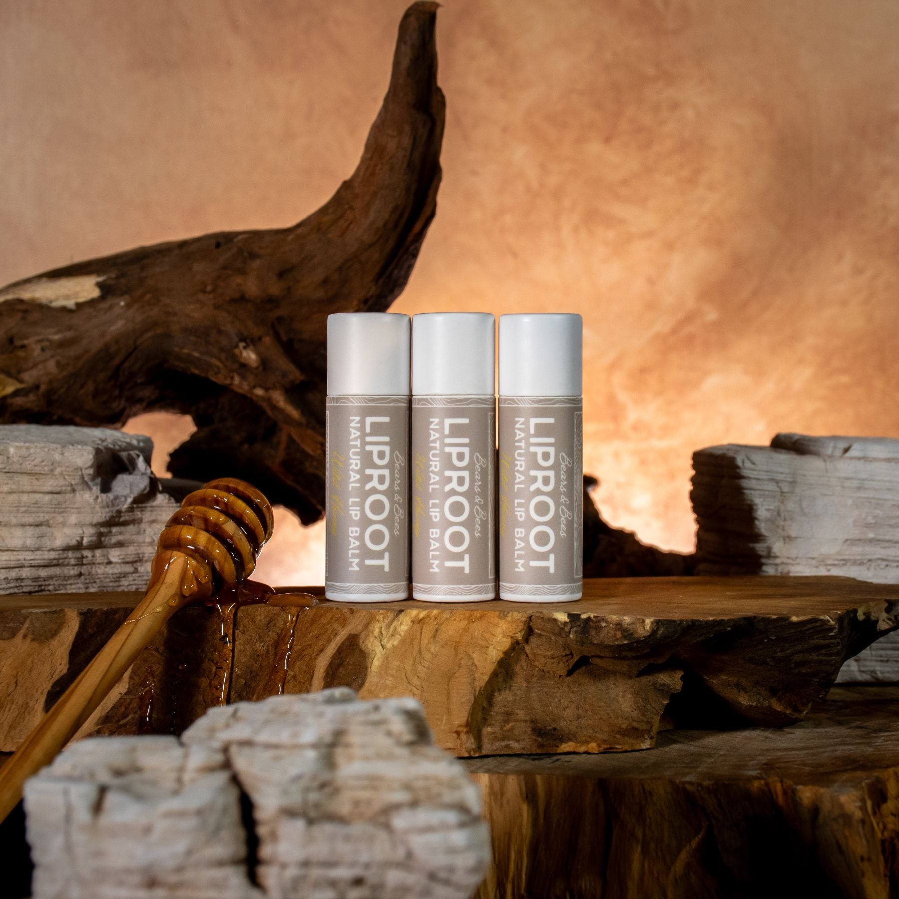 LIPROOT | Lip Balm - Wild Honey (3 Pack)