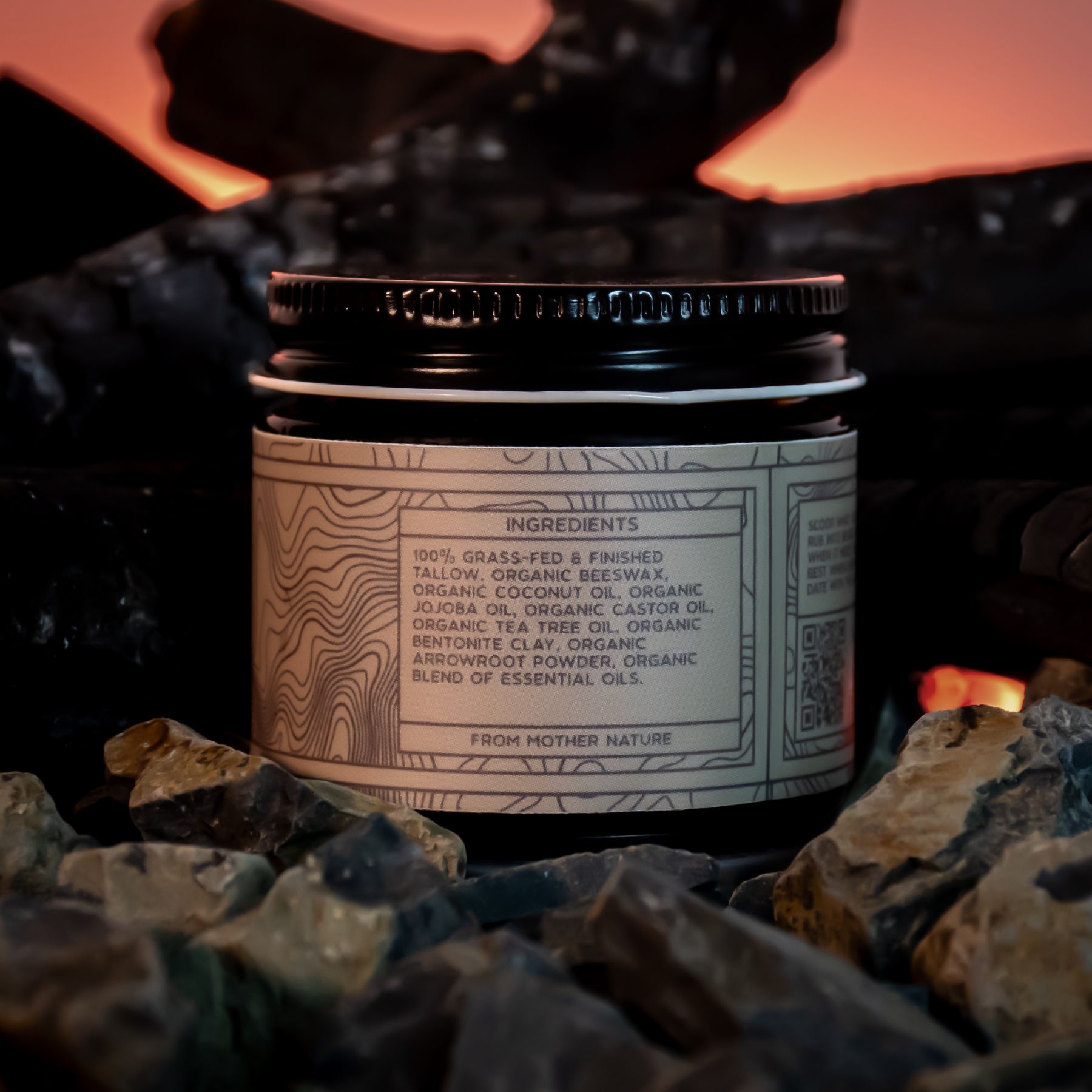 WOLFPINE | Tallow Beard Balm - Campfire (2oz)